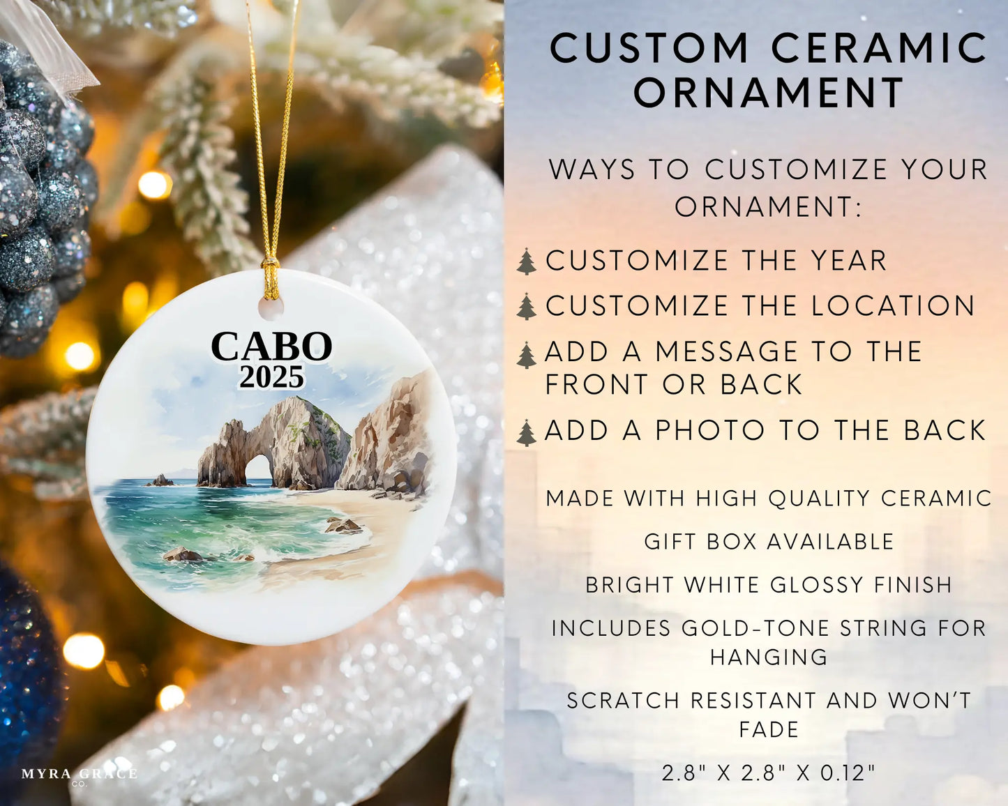 Cabo Ornament, Cabo Bauble, Mexico