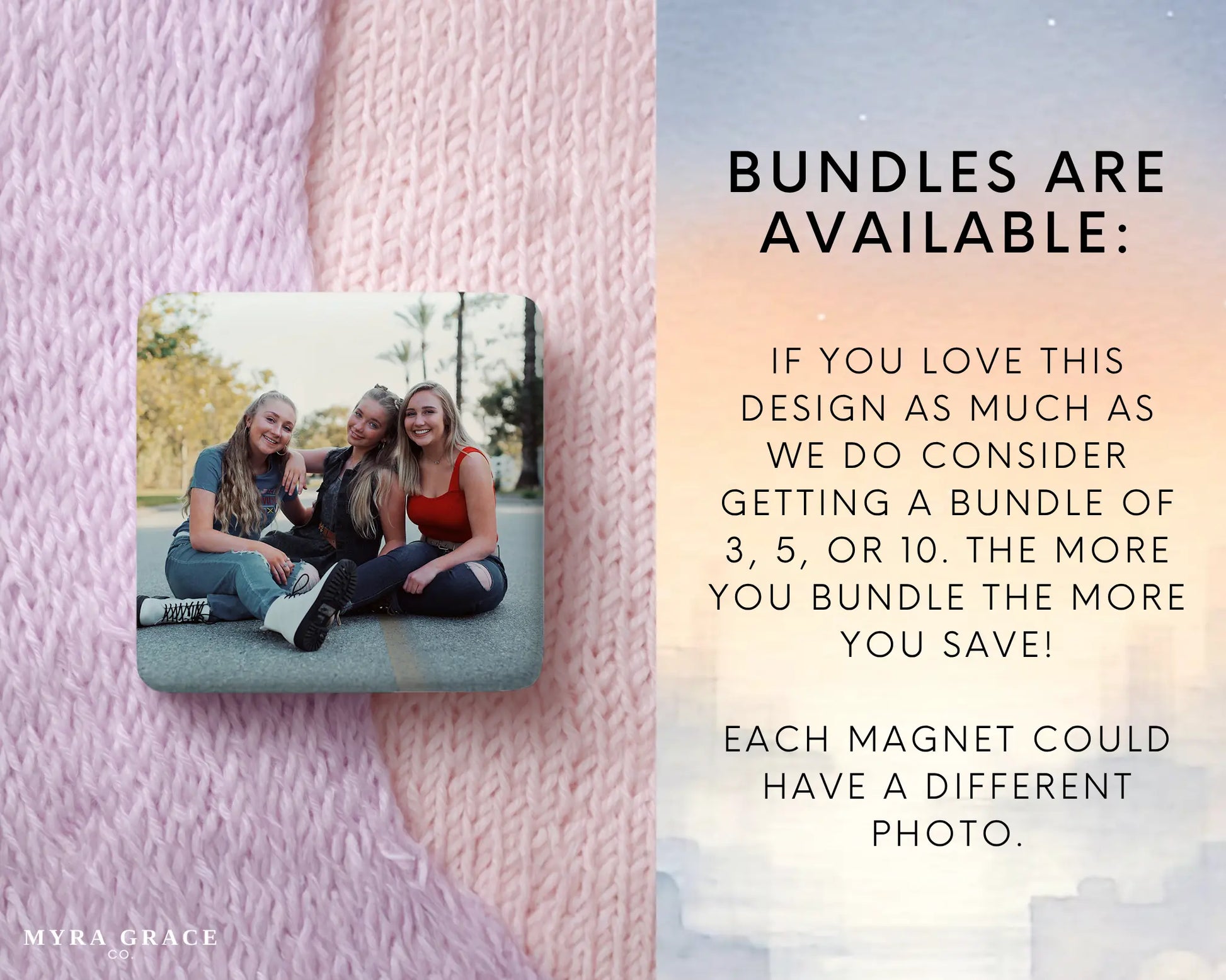 Friends Magnet Custom Personalized Gift Souvenir Present. Bundles are available