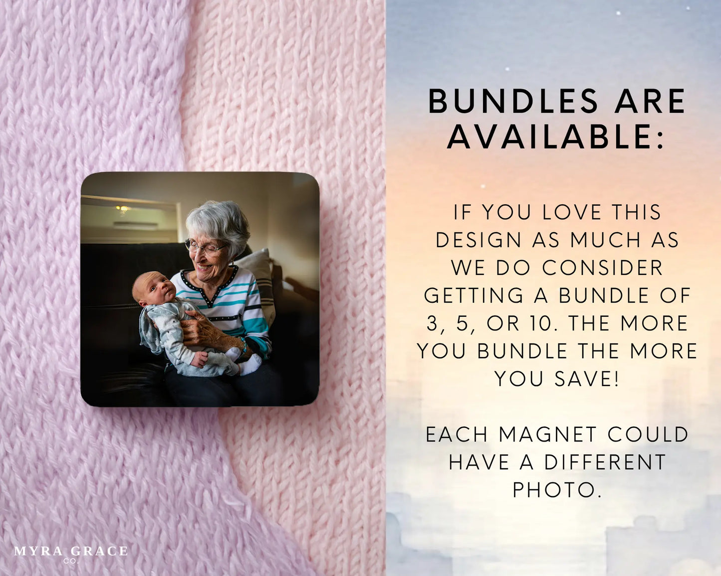 Grandma Magnet Custom Personalized Gift Souvenir Present. Bundles are available