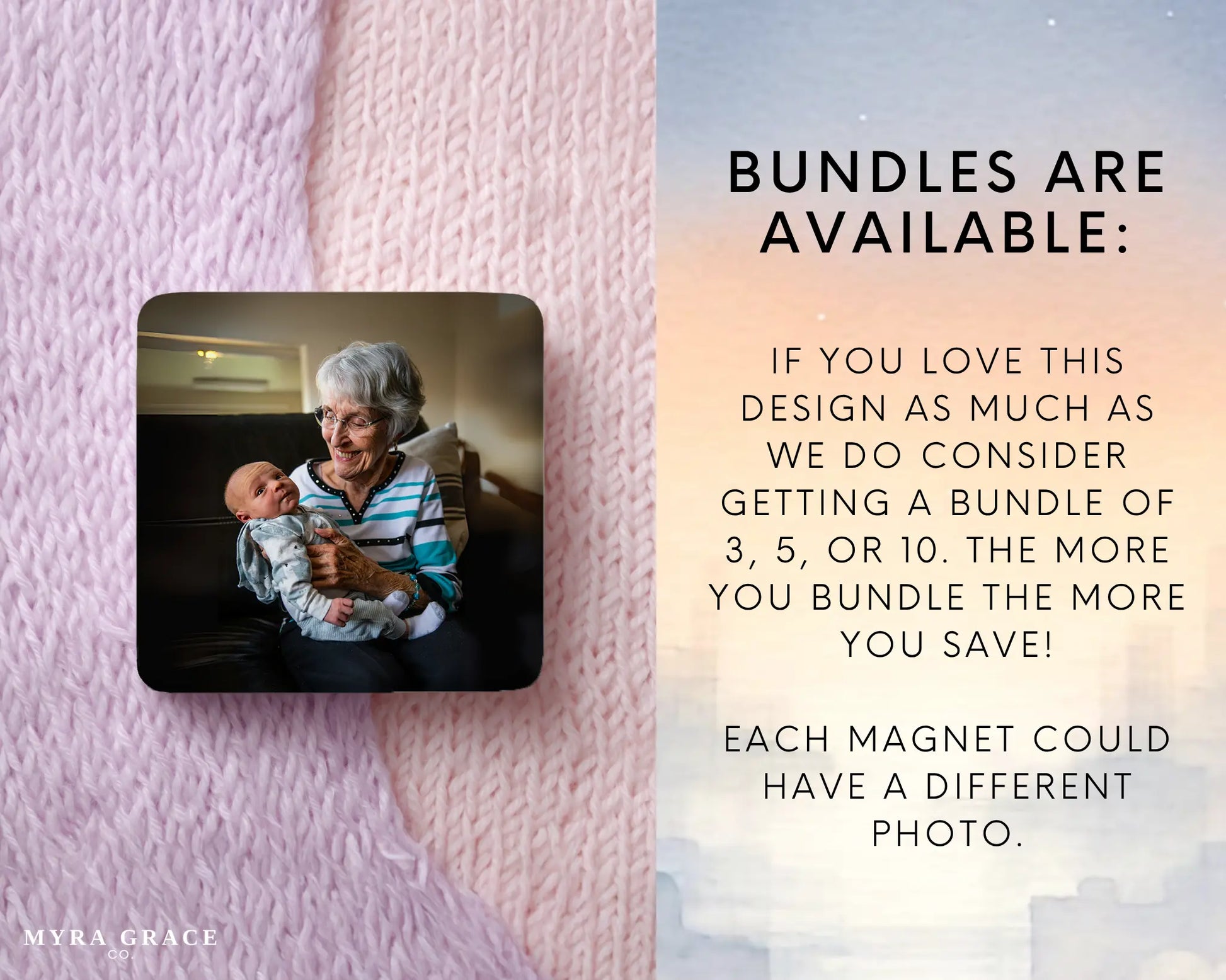 Grandma Magnet Custom Personalized Gift Souvenir Present. Bundles are available