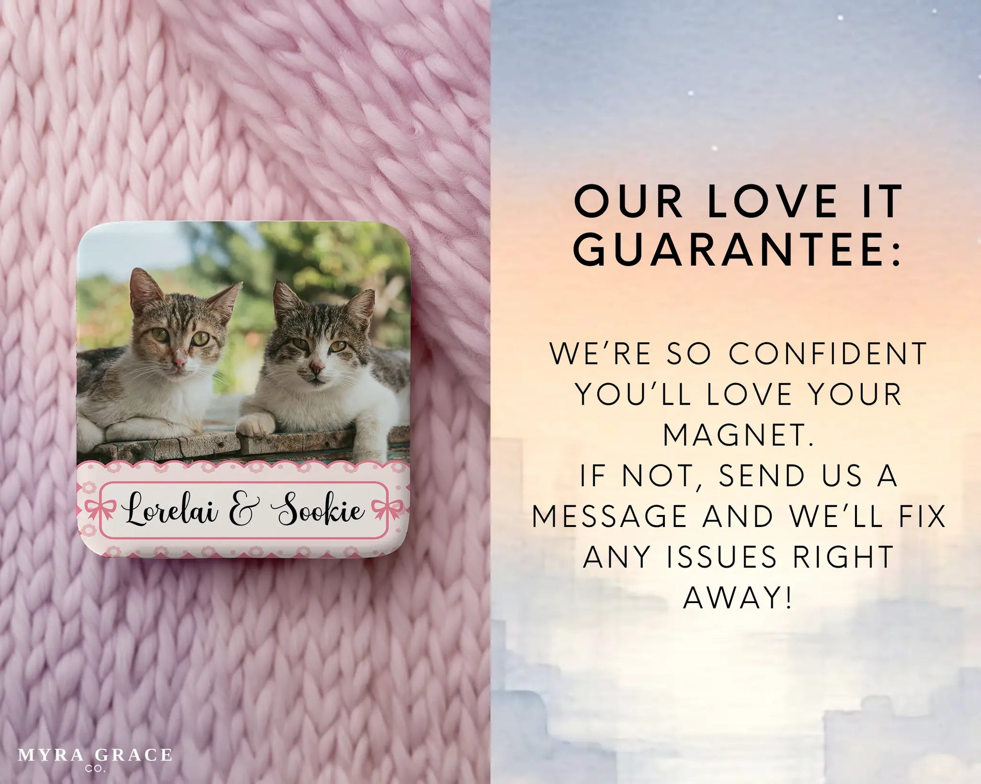 Cat Magnet Custom Personalized Gift Souvenir Present. Love it