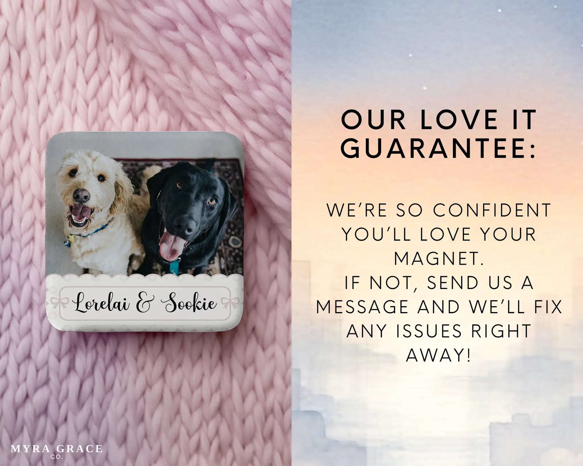 Dog Magnet Custom Personalized Gift Souvenir Present. Love it