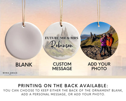 Isle of Skye Engagement Custom Ornament, Isle of Skye Bauble, Scotland