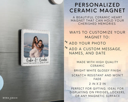 Save the Date Magnet Custom Personalized Gift Souvenir Present. Infographic
