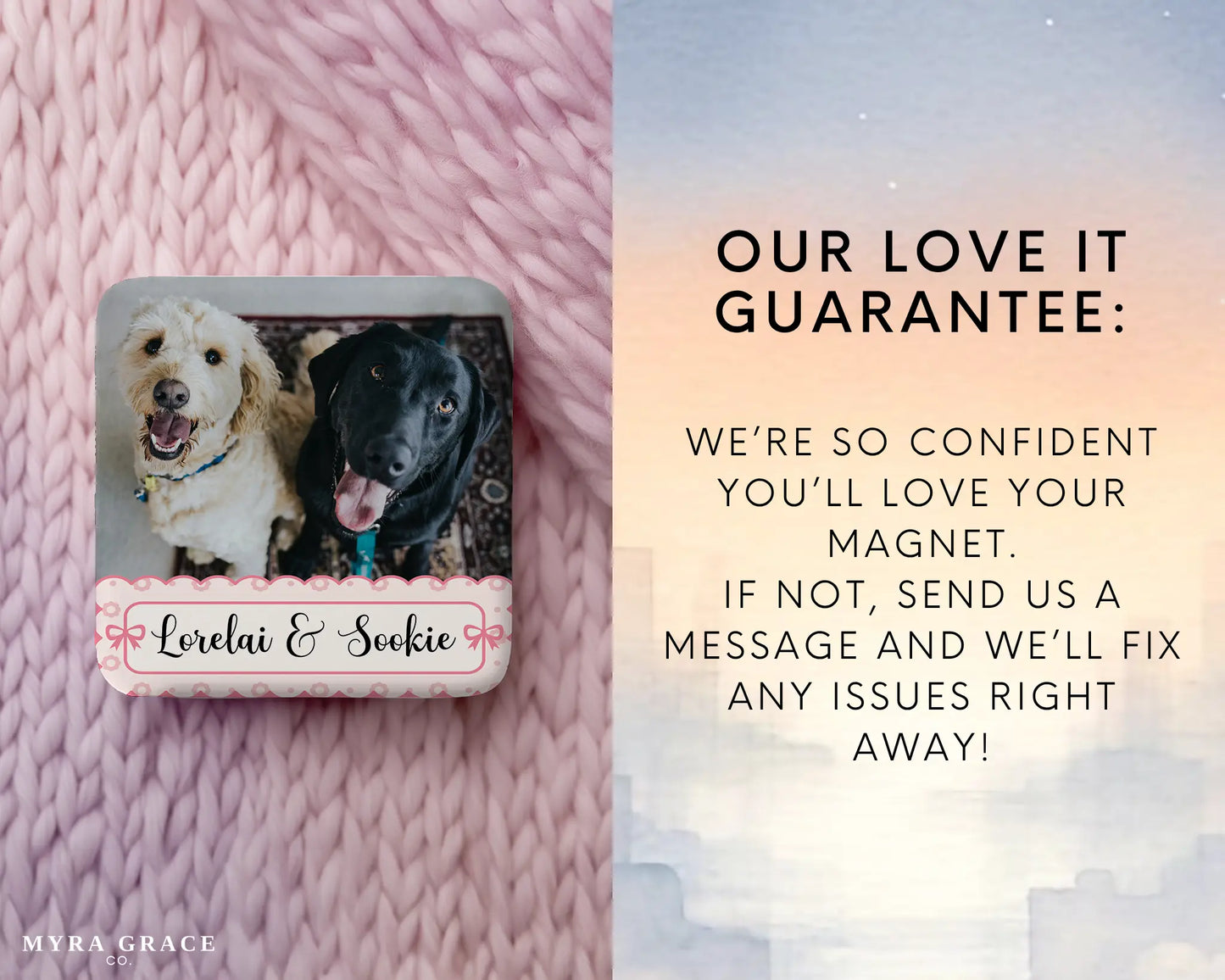 Dog Magnet Custom Personalized Gift Souvenir Present. Love it