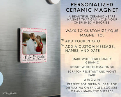Save the Date Magnet Custom Personalized Gift Souvenir Present. Infographic