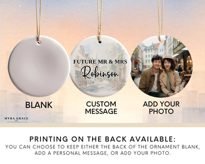 Oxford Engagement Custom Ornament, Oxford Bauble, England