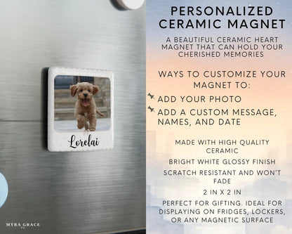 Dog Magnet Custom Personalized Gift Souvenir Present. Infographic