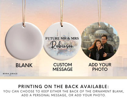 Turkey Engagement Ornament, Turkey Bauble