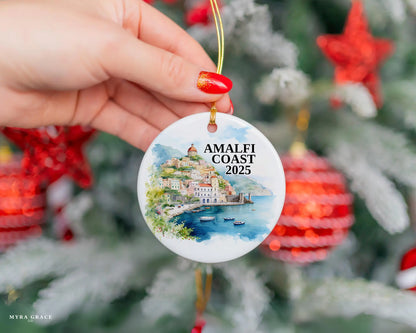 Amalfi Coast Ornament, Italy Bauble