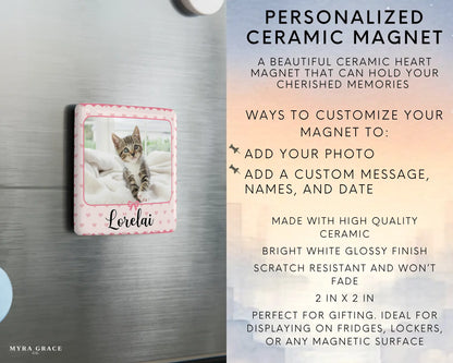 Cat Magnet Custom Personalized Gift Souvenir Present. Infographic