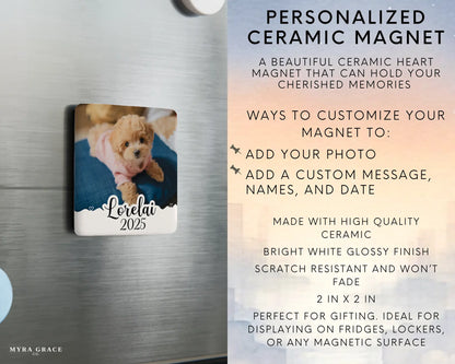 Puppy Magnet Custom Personalized Gift Souvenir Present. Infographic
