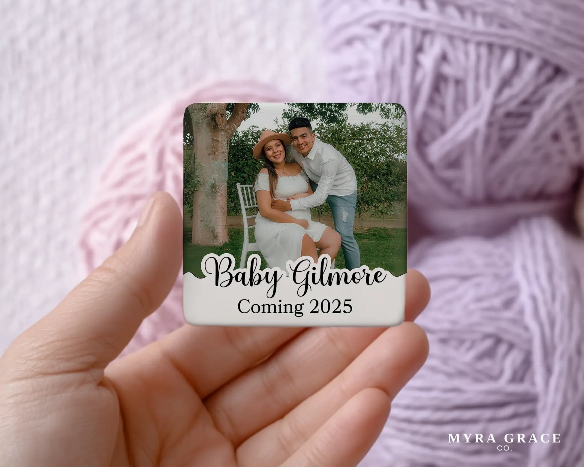 Pregnancy Magnet Custom Personalized Gift Souvenir Present
