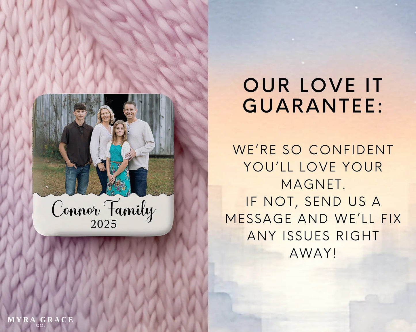 Family Magnet Custom Personalized Gift Souvenir Present. Love it