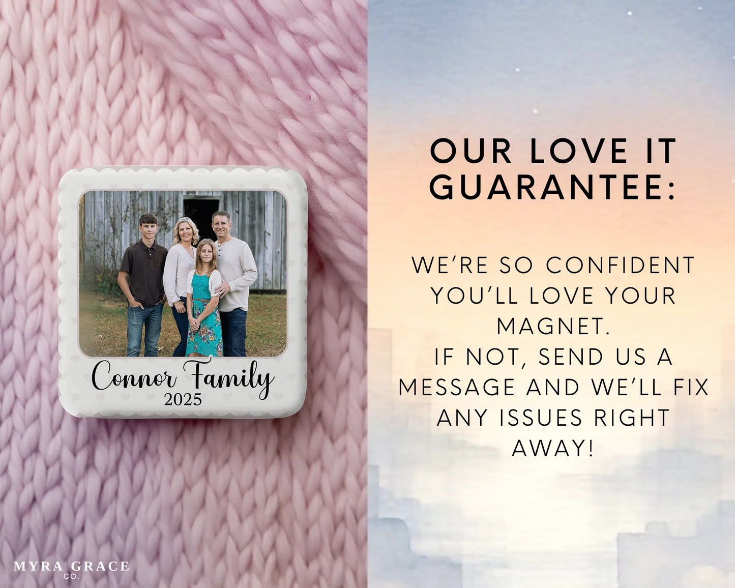 Family Magnet Custom Personalized Gift Souvenir Present. Love it
