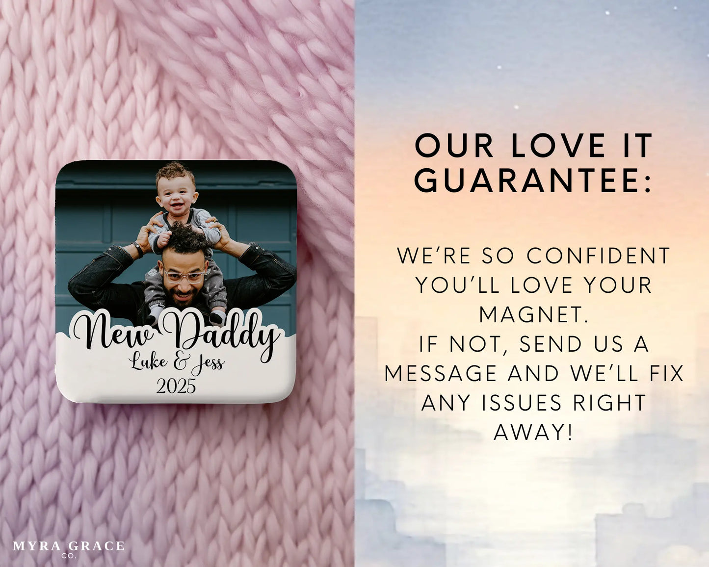 Dad Magnet Custom Personalized Gift Souvenir Present. Love it