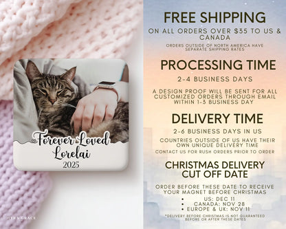 Cat Magnet Custom Personalized Gift Souvenir Present. Free shipping