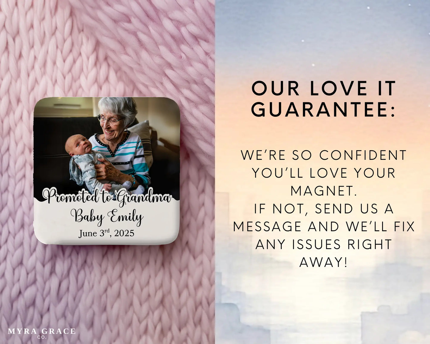 Grandma Magnet Custom Personalized Gift Souvenir Present. Love it