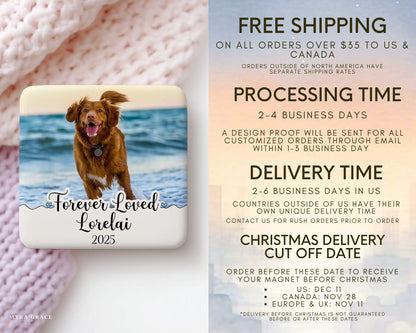 Dog Magnet Custom Personalized Gift Souvenir Present. Free shipping
