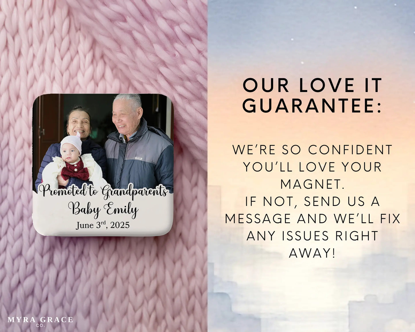 Grandparent Magnet Custom Personalized Gift Souvenir Present. Love it