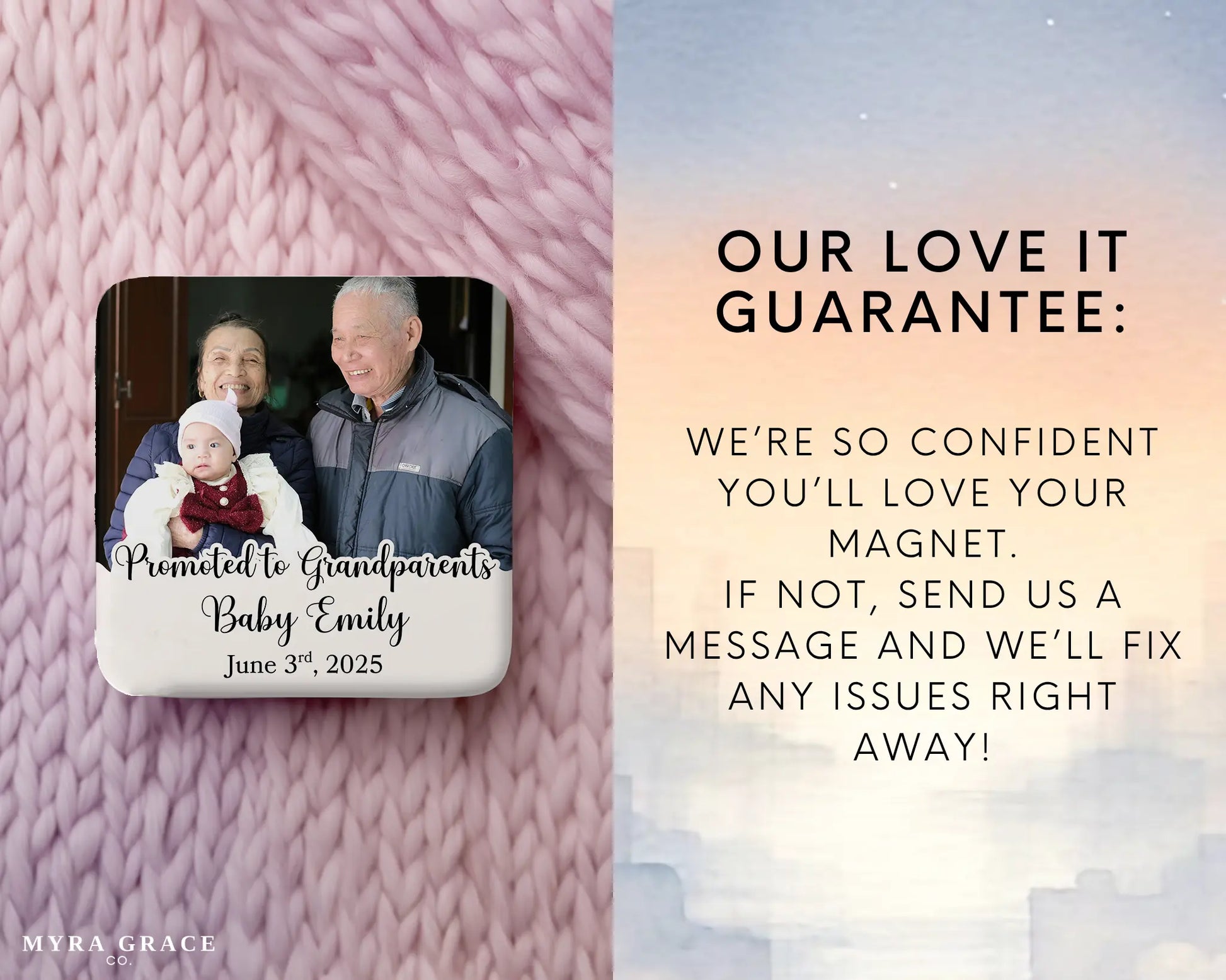 Grandparent Magnet Custom Personalized Gift Souvenir Present. Love it