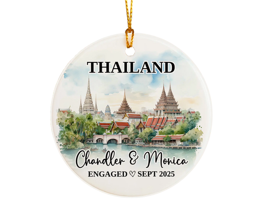 Thailand Engagement Ornament Custom Gift Souvenir Bauble Present