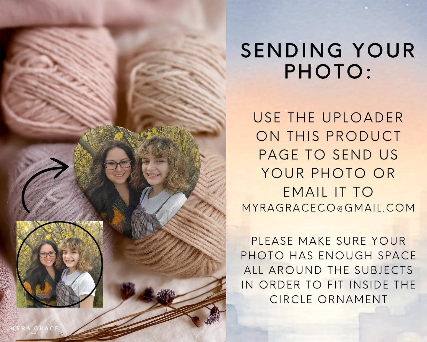 Custom Wedding Photo Magnet, Newlywed
