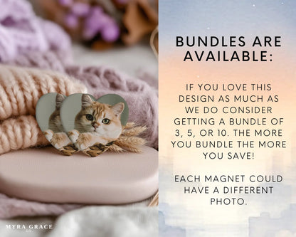 Custom Cat Photo Magnet